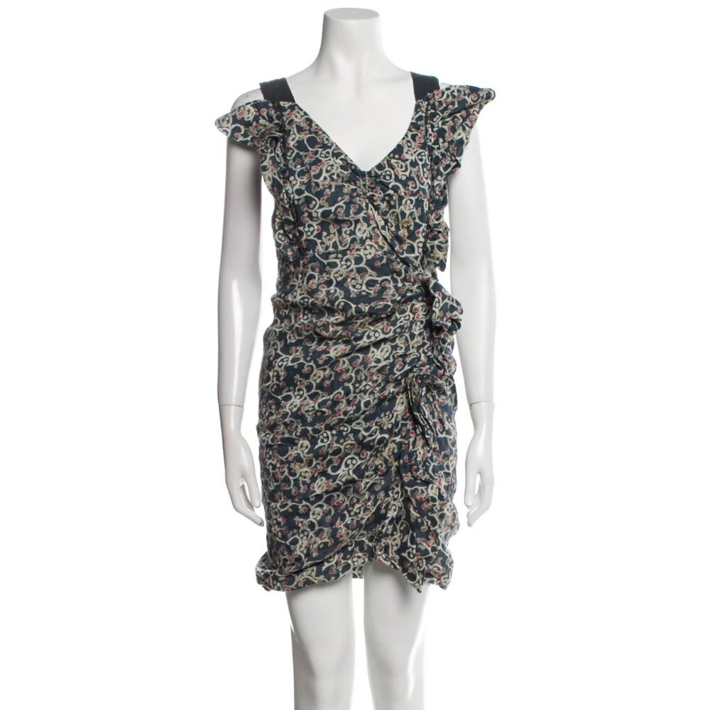 Étoile Isabel Marant Beige Linen Mini Dress Size 36 | French Boho Chic